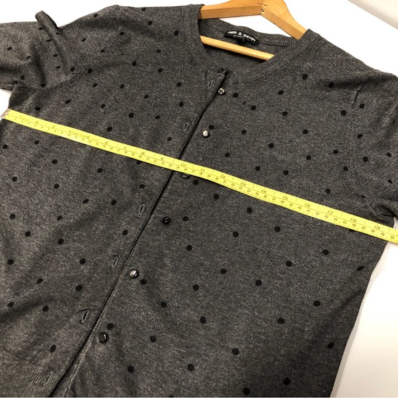 Ladies Charcoal Grey Knit Cardigan Sweater, Sz Med, - Picture 4 of 10